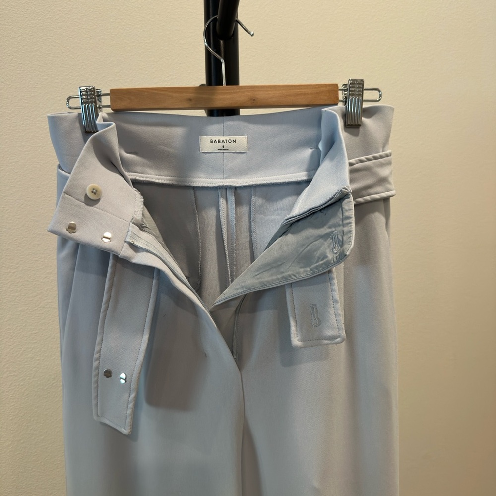 Babaton Aritzia Jermaine Paper Bag High Waist Wide Leg Pants Size 8 - Picture 8 of 8
